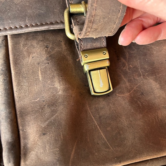 Original vintage leather briefcase - Picture 5 of 5